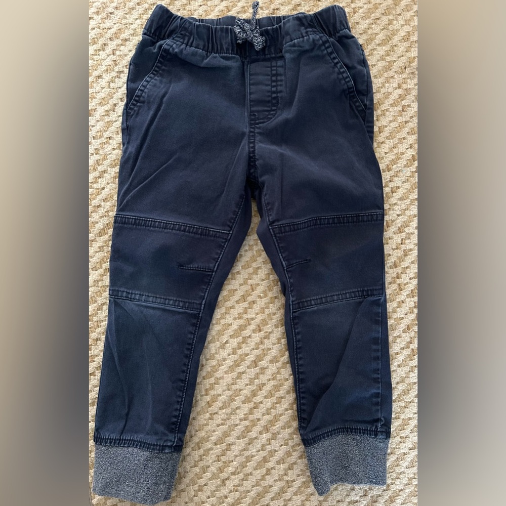 3T boys Cat & Jack navy blue woven pull on pants